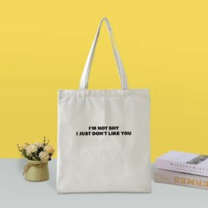 I'm Not Shy Canvas Bag